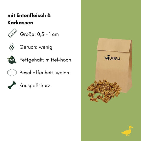 Enten Mini Trainingssnack Soft | 100g