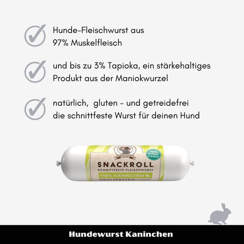 Hundewurst Kaninchen | 400g