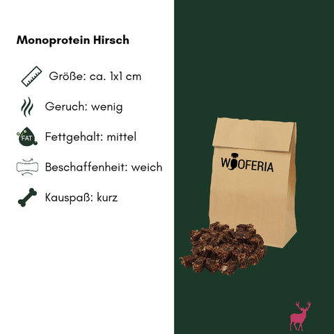 Hirsch Mini Trainingssnack Soft | 100g