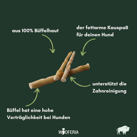 Büffel-Haut Kaurollen | Stück [TR]