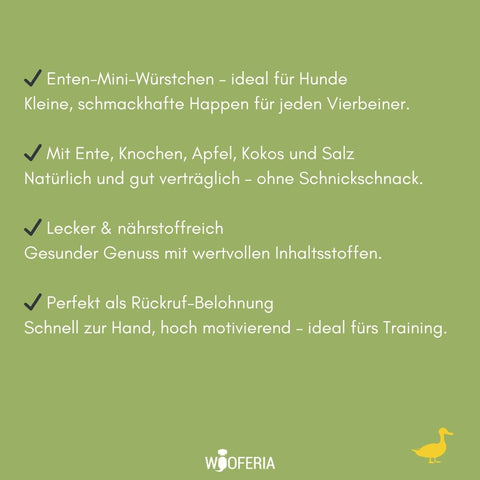 Enten-Mini Würstchen | 100g [EU]