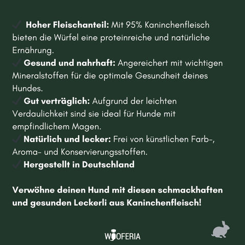 Kaninchen-Fleisch Würfel | 100g [DE]