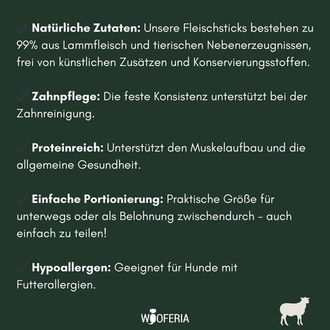 Lamm-Fleisch Sticks | 100g [EU]