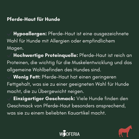 Pferde-Haut Stücke | 200g [EU]