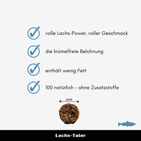 Lachs-Fleisch Taler | 100g