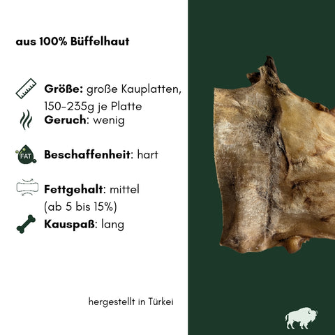 Büffel-Kopfhaut Platten | Stück [TR]