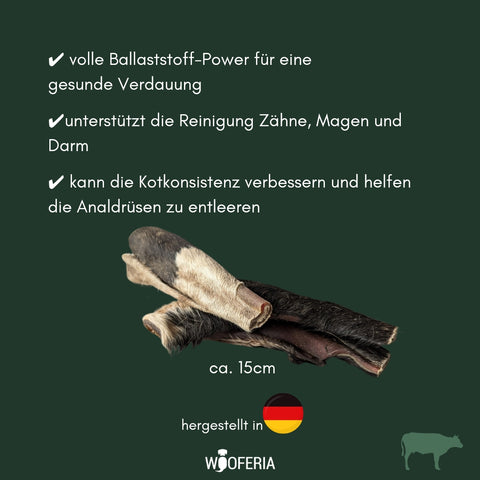 Rinder-Kopfhaut mit Fell | 200g [DE]