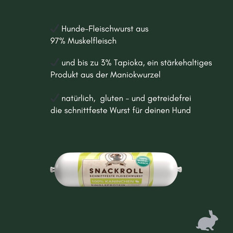 Hundewurst Kaninchen | 400g [EU]