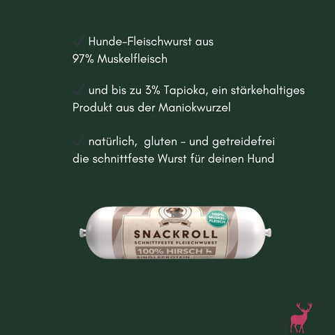 Hundewurst Hirsch | 400g [EU]