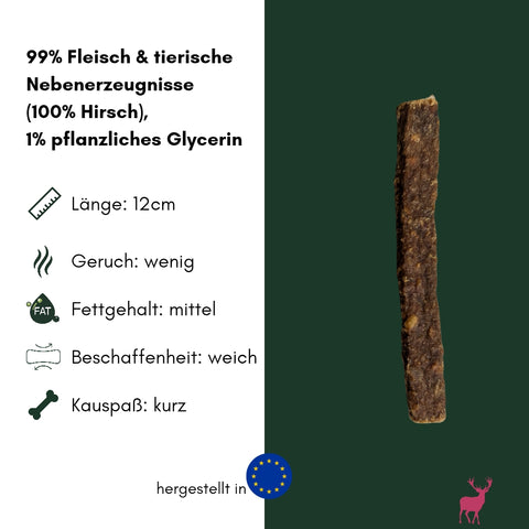 Hirsch-Fleisch Riegel | 100g [EU]
