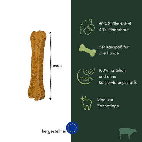 Süßkartoffel Kauknochen | Stück [EU]