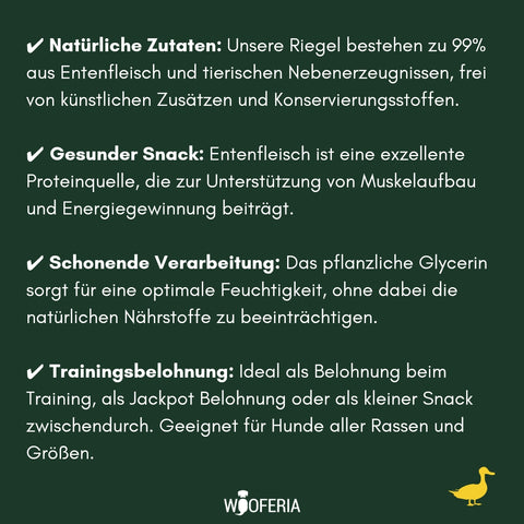Enten-Fleisch Riegel | 100g [EU]