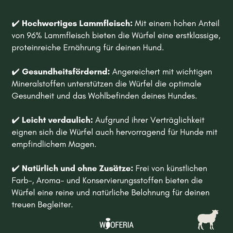 Lamm-Fleisch Würfel | 100g [DE]