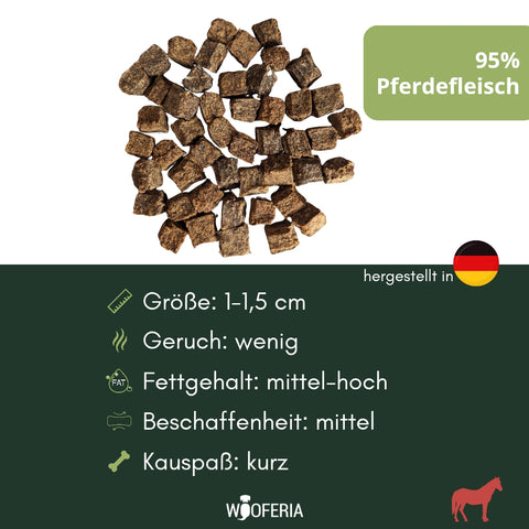 Pferde-Fleisch Würfel | 100g [DE]