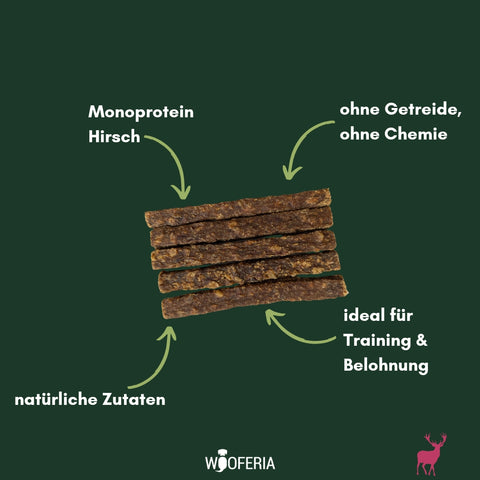 Hirsch-Fleisch Riegel | 100g [EU]