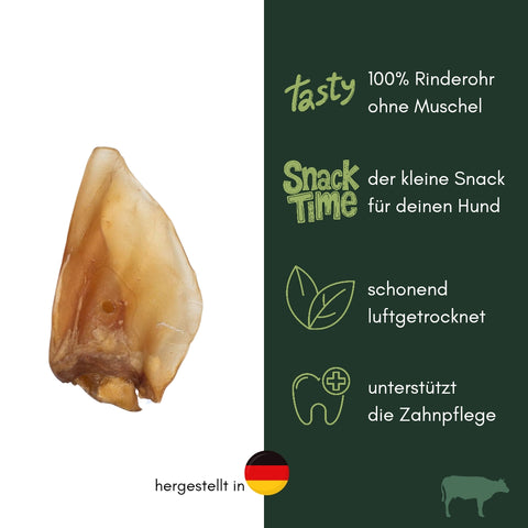 Rinder-Ohr ohne Muschel groß | Stück [DE]