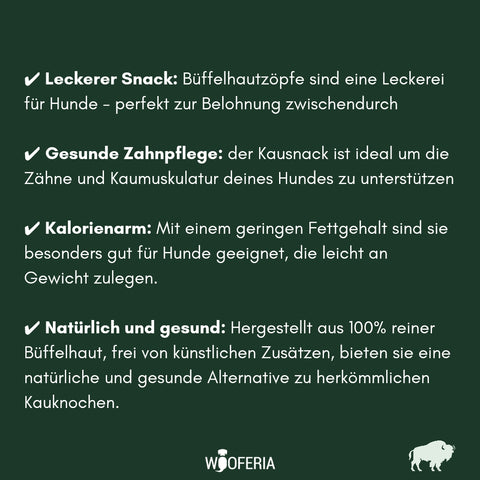 Büffel-Haut Zöpfe | Stück [TR]