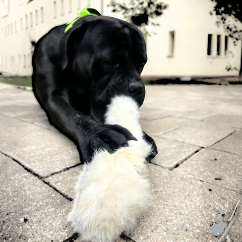 Kaninchen-Haut Stangen mit Fell | Stück [EU]